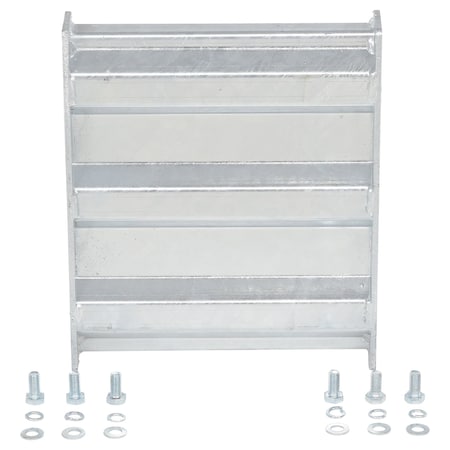 Vestil Bolt-On Style Guard Rail 1 Ft Galvanized GR-F3R-BO-1-HDG